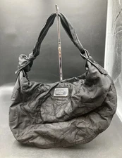 Marc Jacobs Black Quilted Nylon Hobo Bag Authenticated Y2K