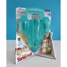 Fisher Price DC League Of Superpets Invisible Jet Case With Characters