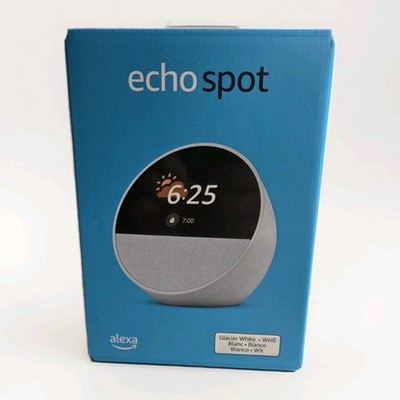 Amazon Echo Spot - neueste Generation - Smarter Wecker - Alexa - Weiß - NEU