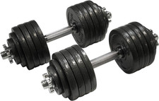 Dumbbell Weights Cast Iron 40, 50, 60, 105, 200 lbs