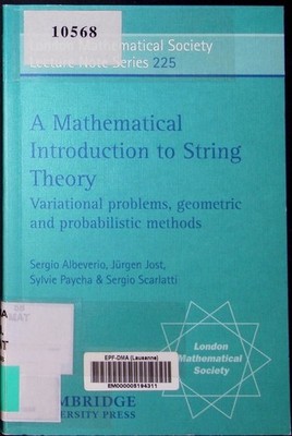 A mathematical introduction to string theory variational problems, geome 2503087