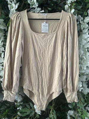 Wamen Tan Bodysuit Top