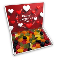 Wine Gums Sweets Gift Box Hamper Personalised Valentines Present