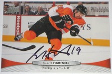 SCOTT HARTNELL SIGNED 11-12 UPPER DECK PHILADELPHIA FLYERS CARD AUTOGRAPH AUTO!!