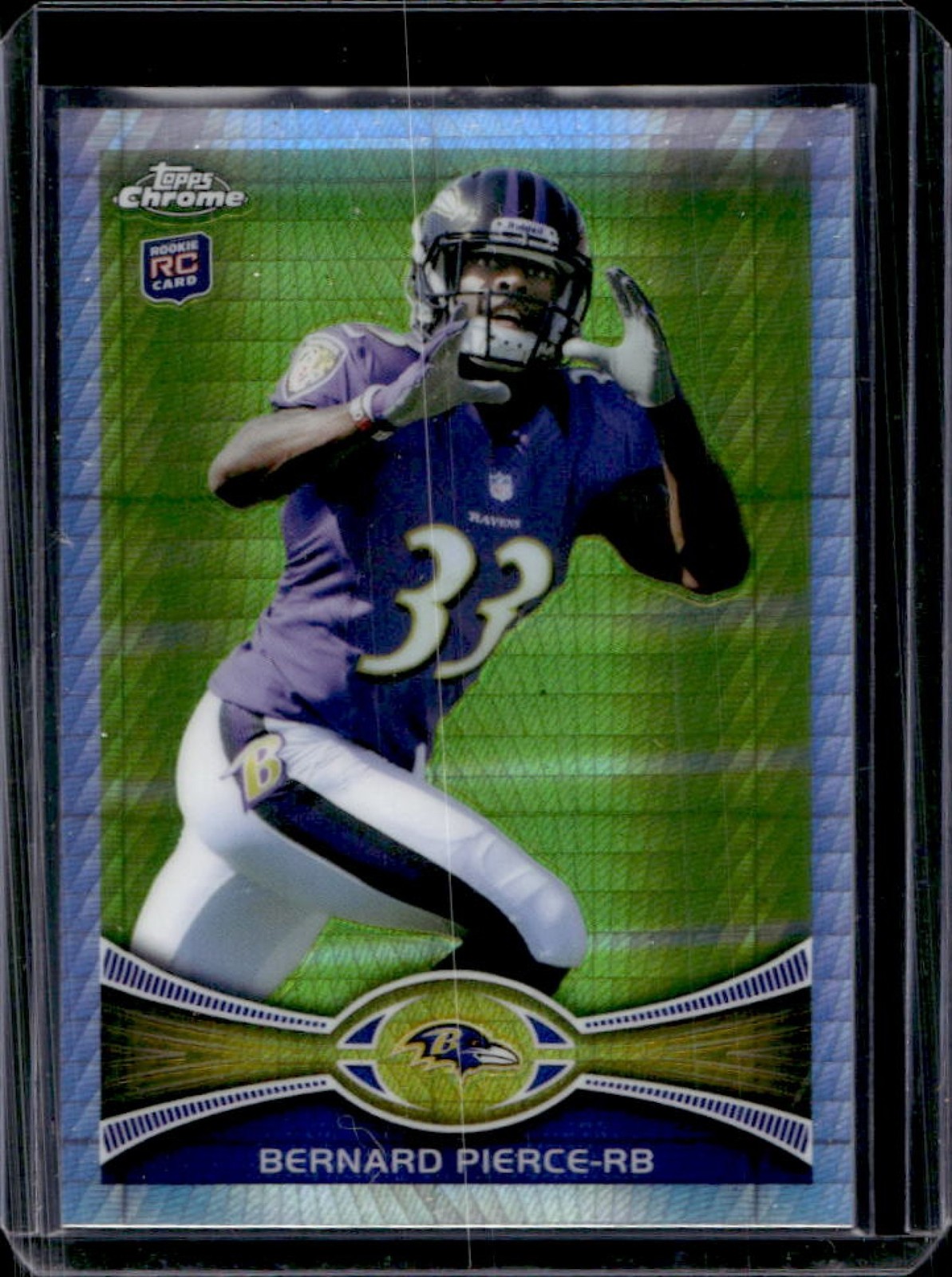 Bernard Pierce Topps Chrome #213 Prism Refractor
