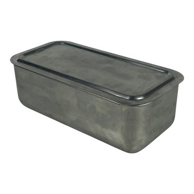 Vintage Rare West Bend 1 Qt Stainless Steel Loaf Pan with Slide on Lid