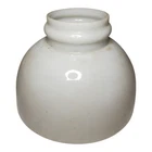Small 6" Antique White Milk Glass Rayo Style Lamp Shade