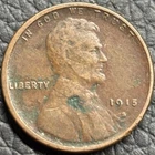 1915-S Lincoln Wheat Cent Penny VF+ Rare Denver Coin Exonumia Copper Vintage OBO