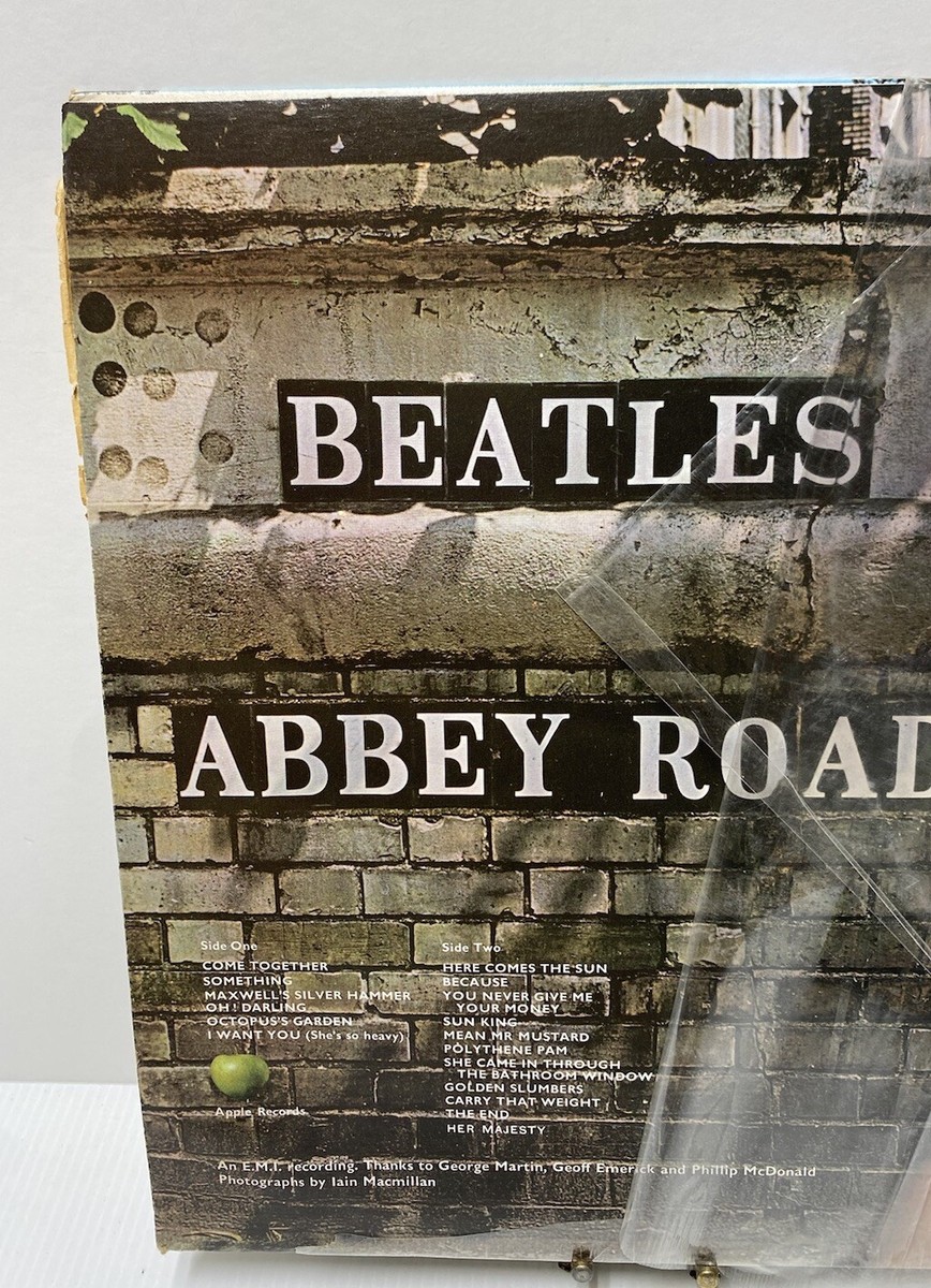 The Beatles Abbey Road SO-383 LP, Rare 1969 Uncropped & Her