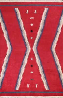 Geometric Nepalese Oriental Area Rug Hand-knotted Wool Vegetable Dye Carpet 9x12