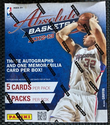 2012-13 Panini Absolute Basketball Hobby Box - USPS Priority Shipping