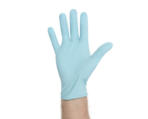 HALYARD BLUE NITRILE Exam Gloves Powder-Free Multi Size - 100CT Gloves - Picture 4 of 8