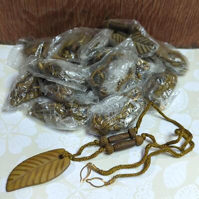 Vintage Lot 17 Faux Wood Tribal Leaf Eyeglass Sunglasses Necklace Chain Holders