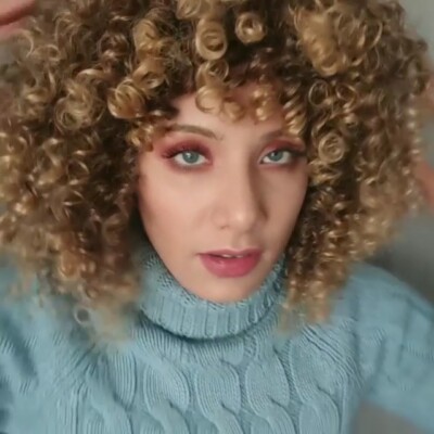  Afro Wigs For Black Women Short Kinky Curly Full Wigs Brown Blonde Synthetic 