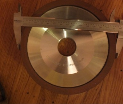 TechDiamondTools Diamond Resin Bond Wheel 12A2 Cup 6'' 120/140 Mesh
