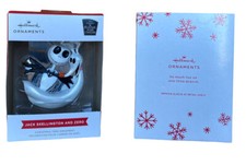 The Nightmare Before Christmas Ornament 2022 Jack  ZERO New- Hallmark