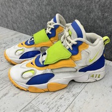 Nike Air Speed Turf Basketball Shoes Youth Size 6.5 White Green Blue DR9869-100