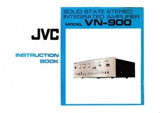Instruction Book For JVC VN-900