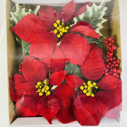 Ashland Christmas Floral Accents Red Poinsettia Mix (Table Decorating