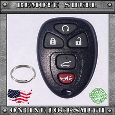 New Replacement Keyless Entry Remote Fob Shell Case & Pad GM OUC60270 / OUC60221