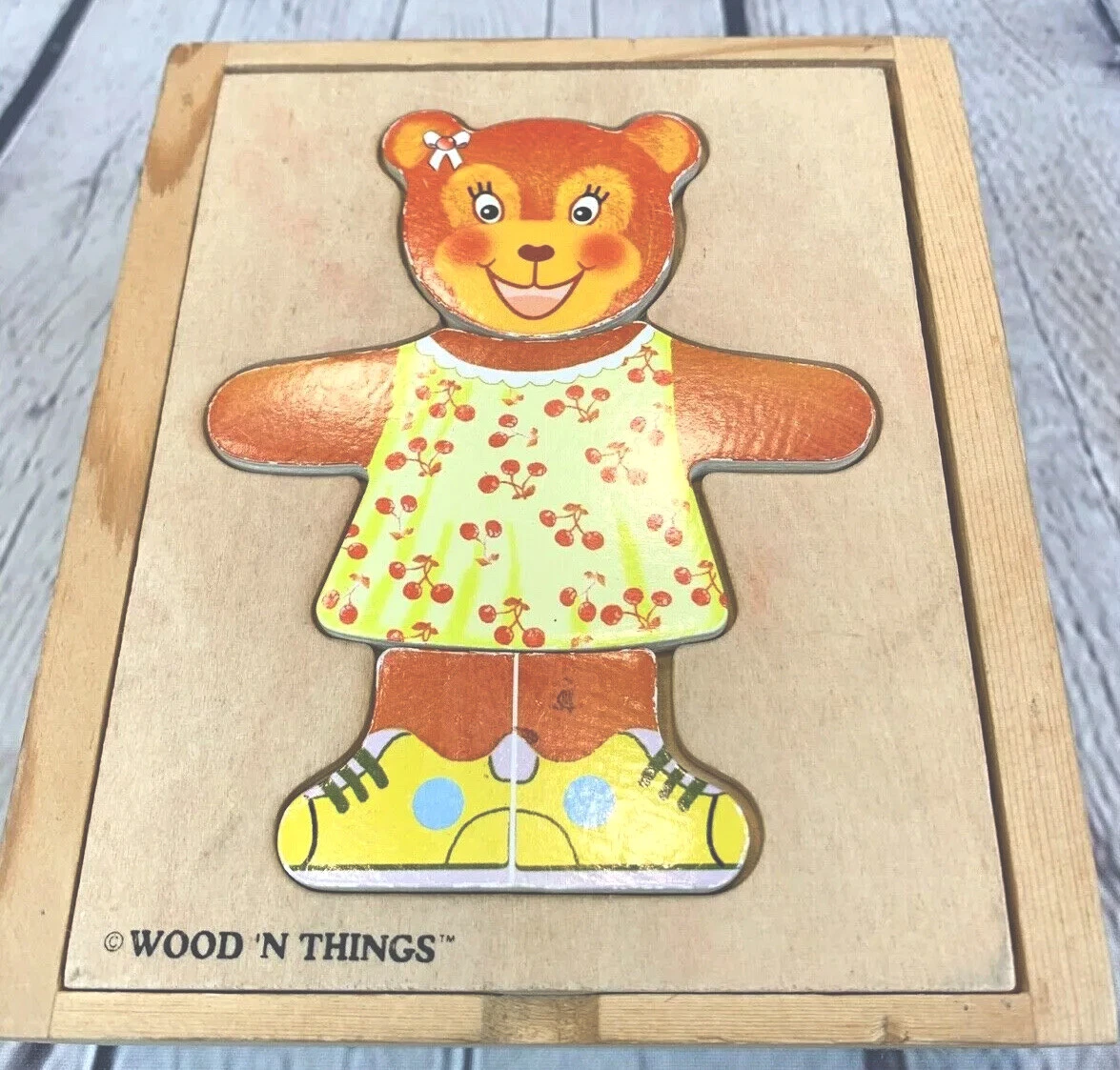 Melissa Doug Wooden Bear DressUp Play Set (18 Pcs), 54 OFF