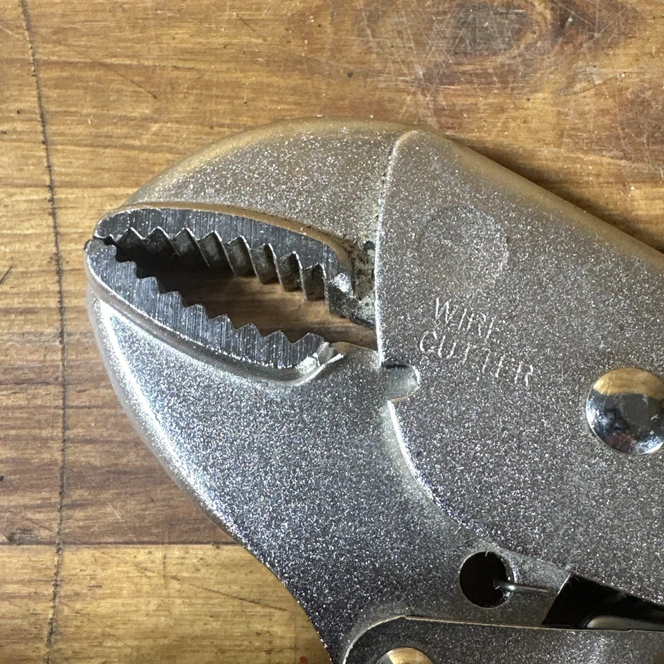 "Alicates de bloqueo vintage Stanley EE. UU. mandíbula curva de 9"" pulgadas con cortador de alambre - 84-320" Foto 2 de 4