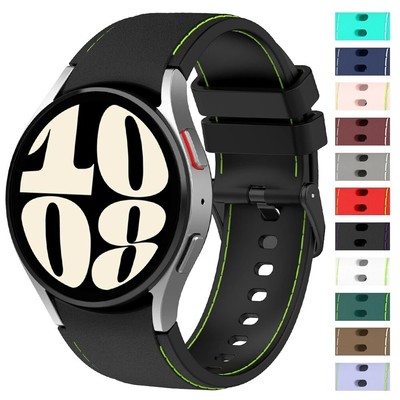 Silicone Bracelet Starp For Samsung Watch 7 6 5 4 FE 40/44mm 5 Pro Classic Band