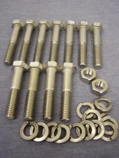 Ford Essex V6 STAINLESS STEEL Front Timing Cover HEX Bolt, Nut & Washer Kit