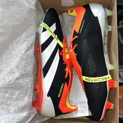 Adidas Predator Elite Tongue FG Solar Energy - Core Black/White/Solar Uk 9,5