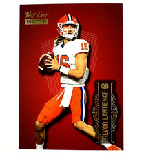Trevor Lawrence 2021 Wild Card Matte Rookie Card #1 Clemson Tigers. rookie card picture