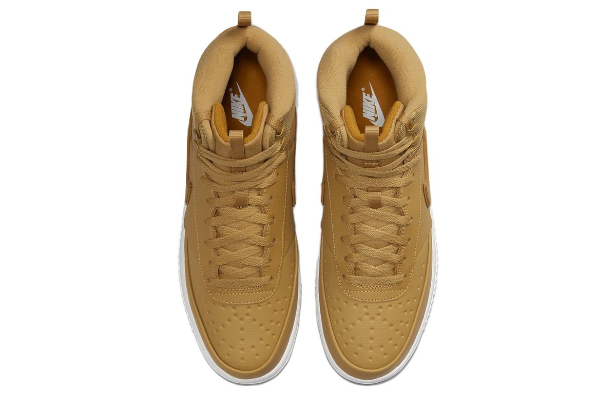 Size 10.5 - Nike Court Vision Winter Mid Elemental Gold for