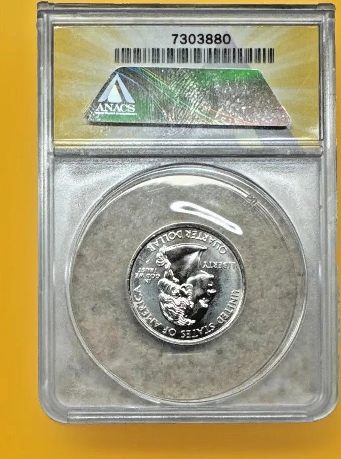 2000-P Massachusetts 25C ANACS MS68 PL Proof-Like State Quarter Washington - Image 2 of 4