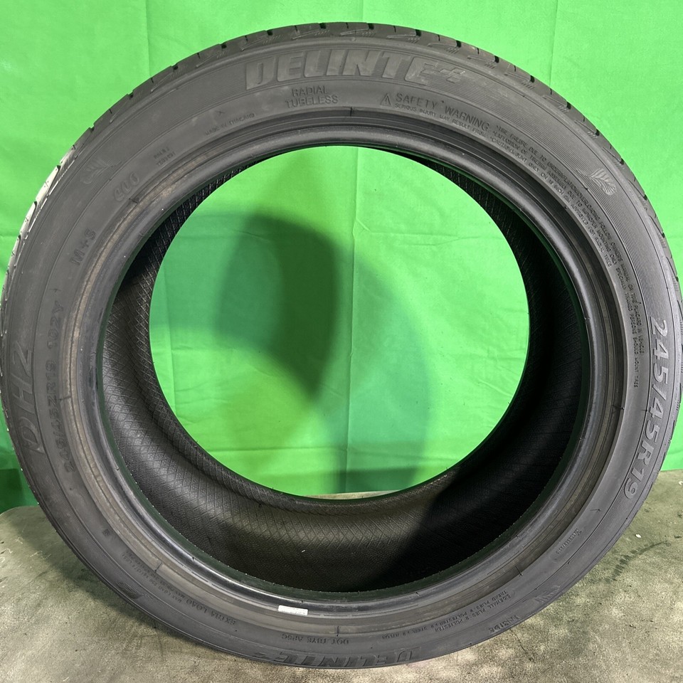 Pair,Used-245/45R19 Delinte DH2 102Y 8/32 DOT 4421 | eBay