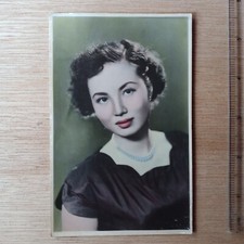 Rare 50/60s Chinese Hong Kong Movie Actress Photo Coloured - 2