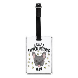 french bulldog luggage tag
