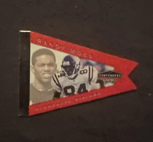 *1998 Playoff Contenders Pennants (Red Felt) #55 Randy Moss RC !!!