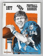1974 Official Collegiate Football Record Book Paperback Book Gifford Nielsen