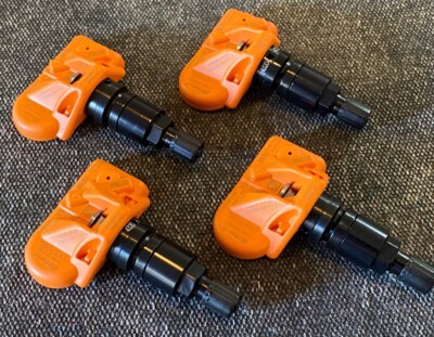 HUF TPMS Tire Pressure Sensors With Black Valve Stems Set BMW Z4 2007 - 2009 