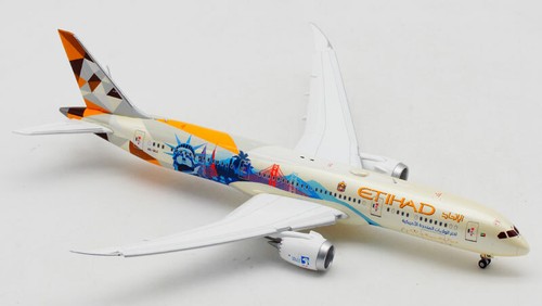 JC Wings Etihad BOEING 787-9 A6-BLC Elige el modelo de avión EE. UU. con aletas abajo 1/400 - Imagen 2 de 9
