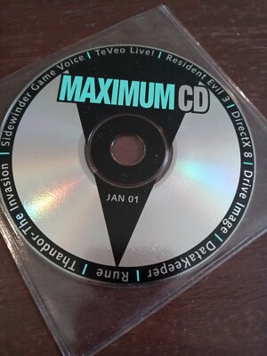 Maximum CD Jan 01 TeVeo Live! Resident Evil 3 Etc Disc