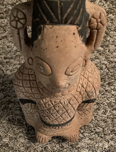 Terracotta Pottery Aztec Inca Mayan Clay Figurine - Picture 3 of 4
