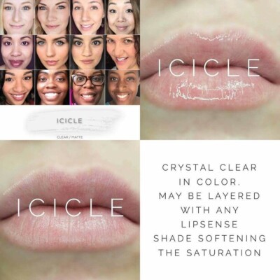 ICICLE LipSense New/Sealed Full Size Clear Limited Ed Lip Color By