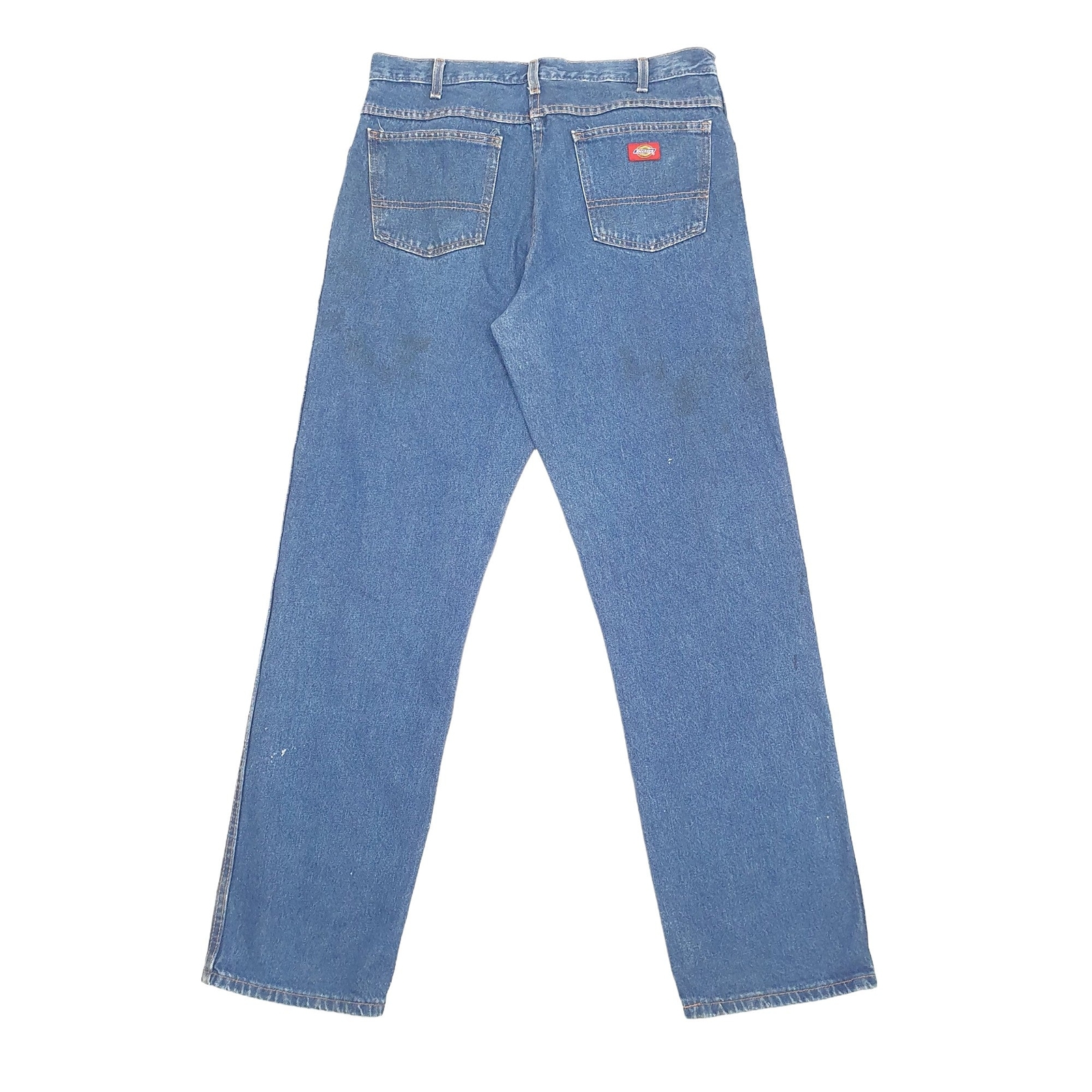 Mens DICKIES Regular Regular Fit Blue Denim Jeans Trousers W36 L34 image 3