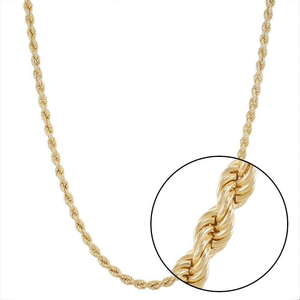 9ct gold rope 2024 chain 18 inch