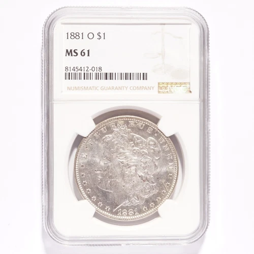 1881-O Morgan Silver Dollar NGC MS61