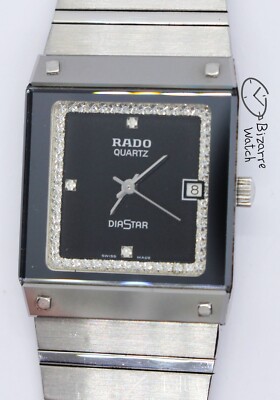 Kratzfeste 23mm Rado Diastar 111.0156.3 Wolfram Saphir Uhr