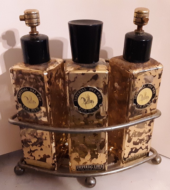 Vtg Lot of 3 Imperial Del Oro Imperial Lime Cologne For Men Bottles