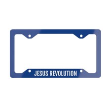 Jesus Revolution License Plate Frame Religious Christian License Plate