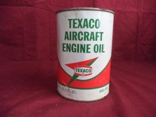 Vintage TEXACO Aircraft Engine Oil