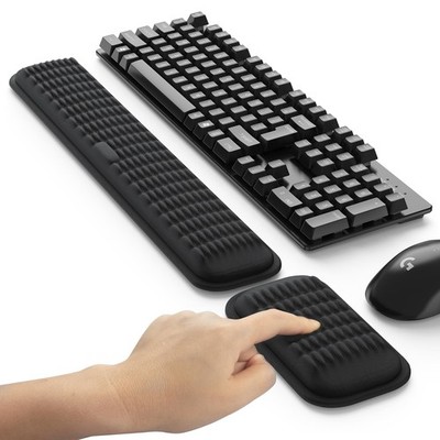 MEKASS Ergonomic Wrist Rest for Keyboard and Mouse, Soft Memory Foam Keyboard Wr